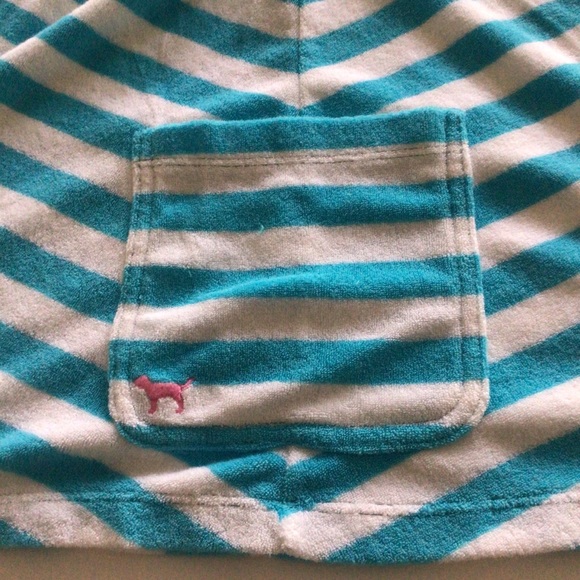 PINK VICTORIAS SECRET UNIVERSITY OF PINK COLLECTION TERRYCLOTH STRIPED T… - Picture 6 of 11